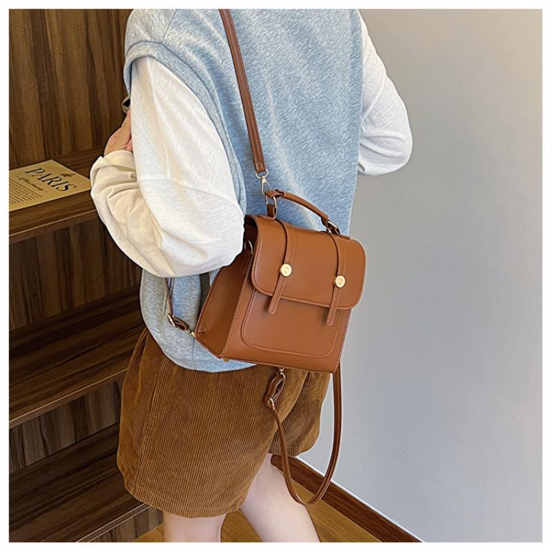 Large Capacity Simple Temperament Backpack, Western Style Casual Bag, Women's Bag