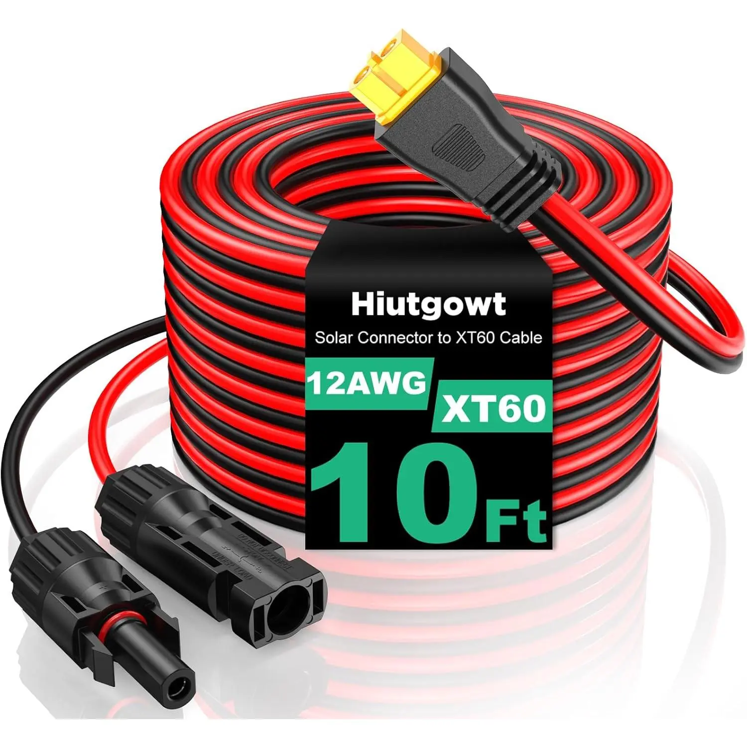 12AWG XT60 Cable 10FT, XT60 Charging Cable 3 15 20 30 40 50FT, XT60 Adapter for Panel to Station Generator