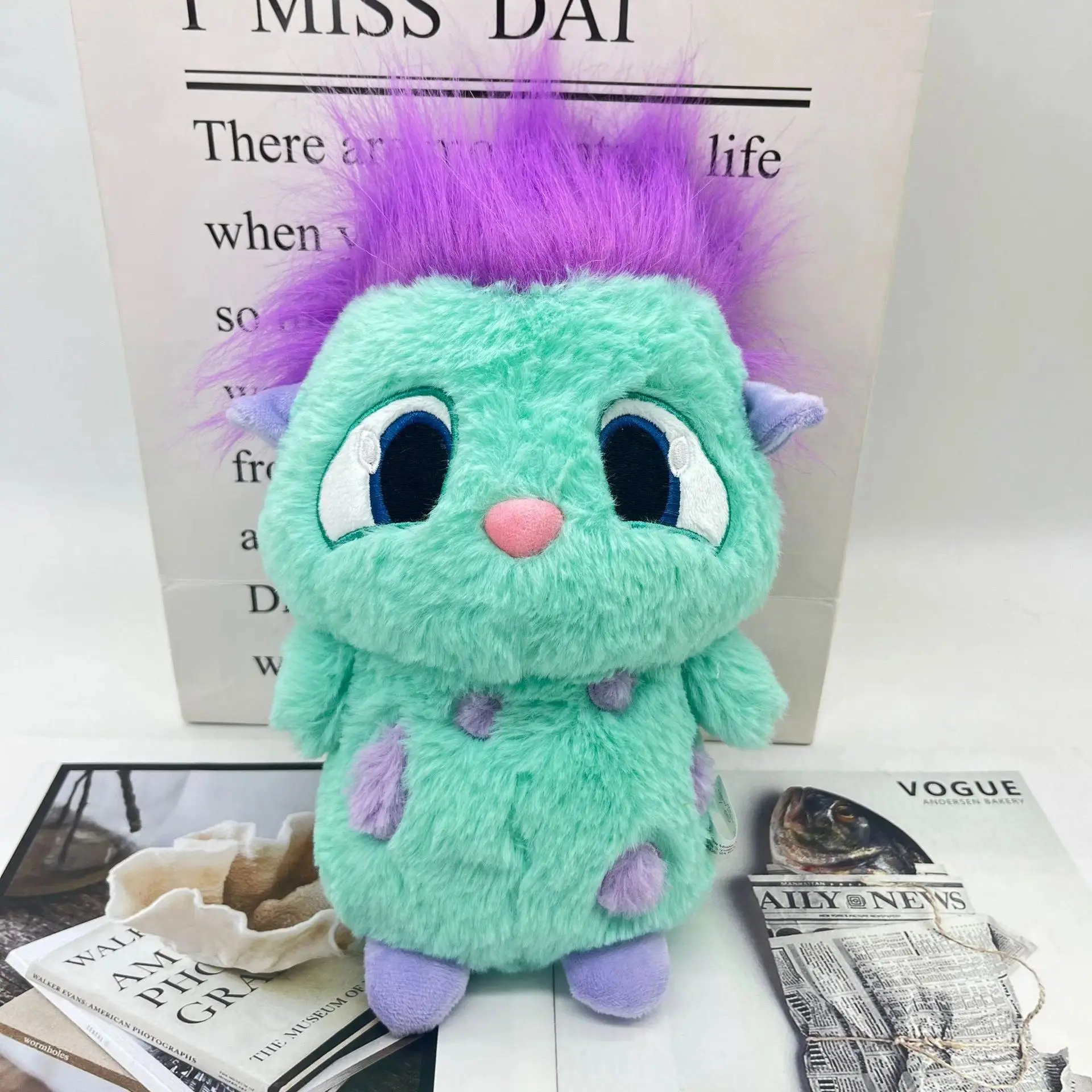 25cm Bibble Plush Toy - Cute Soft Stuffed Anime Collectible, Soft Huggable Squishy Companion, Stress Relief Toy for Children’s Birthday Gift, Kawaii Home Room Decor, Cuddly Doll Gift