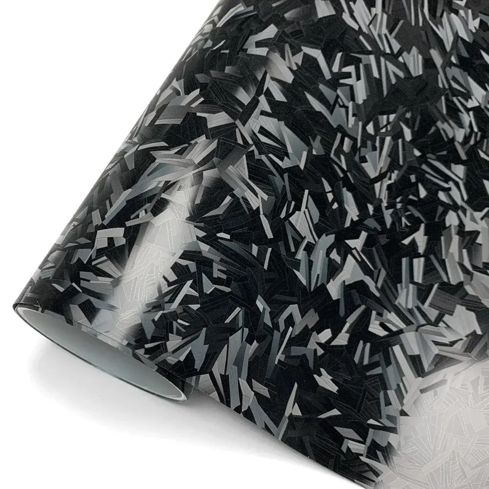 Premium PET Black Carbon Fiber Vinyl Wrap Film With Air Release Self Adhesive DIY Car Motorcycle Bicycle Sticker Decal Vinyl Decals