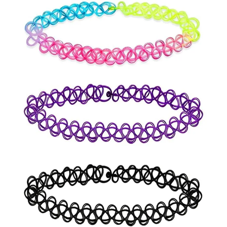 Choker Necklace 90 Outfits Gothic Y2K Elastic  for Women
