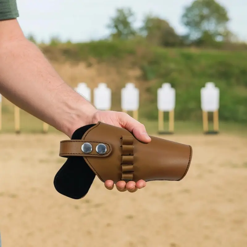1911 pistol holster for both hands, with 5 bullet loops, waist draw, suitable for left and right hands, compatible with 1911 gun accessories