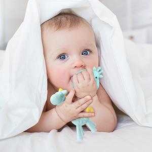Silicone Giraffe Baby Teether Toy with Storage Case, for 3 Months Above Infant Sore Gums Pain Relief and Baby Shower, Baby Teething Toys (Yellow) Silicone Giraffe Baby Teether Toy with Storage Case, for 3 Months Above Infant Sore Gums Pain Relief and Baby Shower, Baby Teething Toys (Yellow)