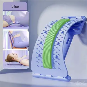 Back Stretcher - 3-Level Adjustable Lumbar Support Board & Back Cracker for Lower Back Pain Relief, Home Office Use