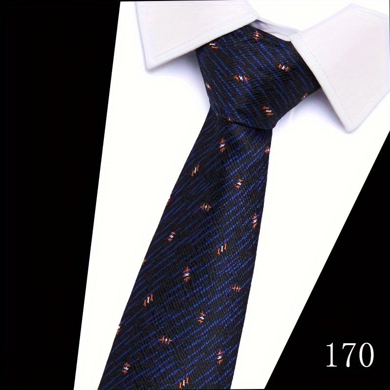 Classic 5-Piece Woven Necktie Set for Male Adults, Patterned Formal Fashion Accessories with Cufflinks and Tie Clip