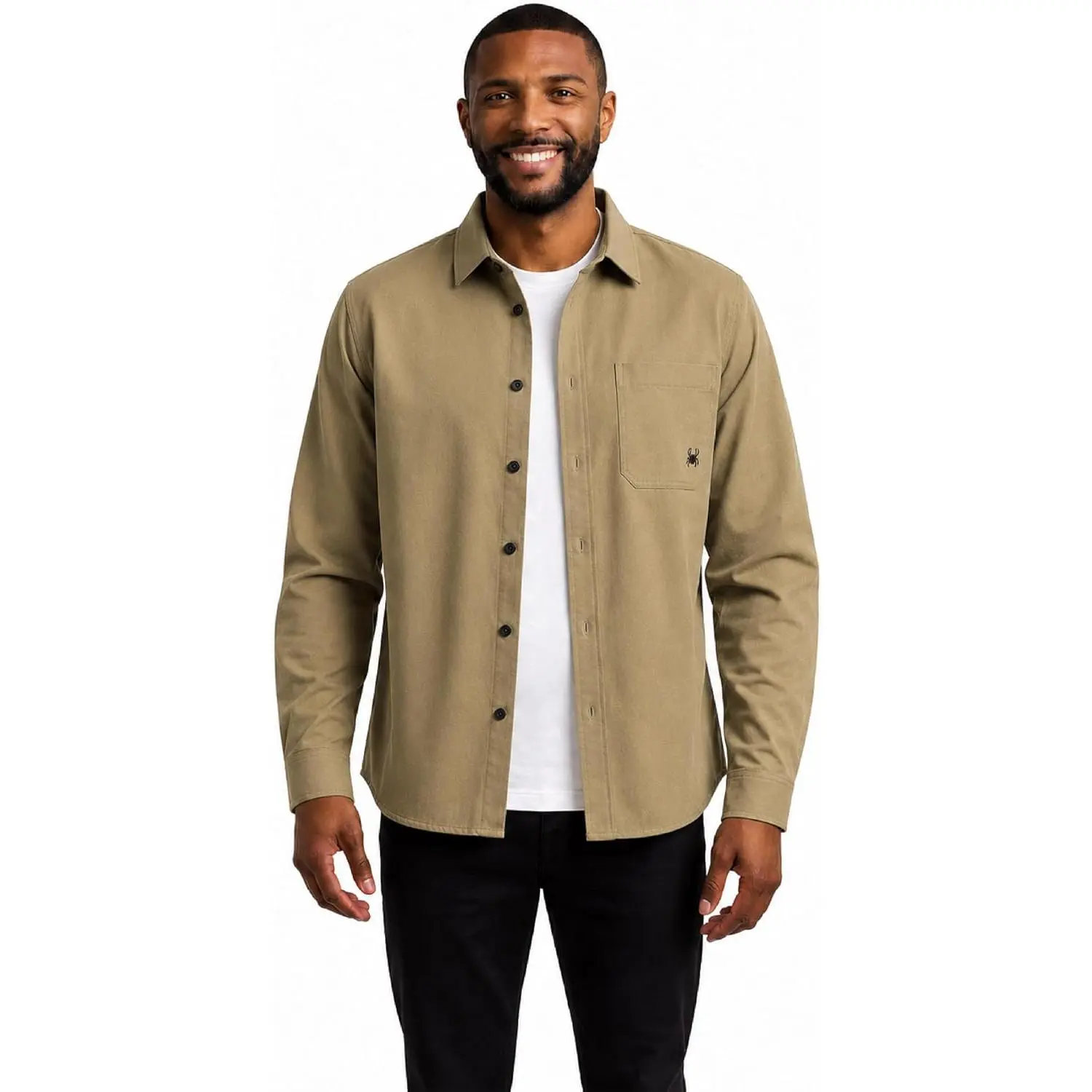 Spyder Mens Button Down Shirt Jacket - Performance Long Sleeve Shirt Jacket for Men - Casual Collared Mens Button Up Shirts