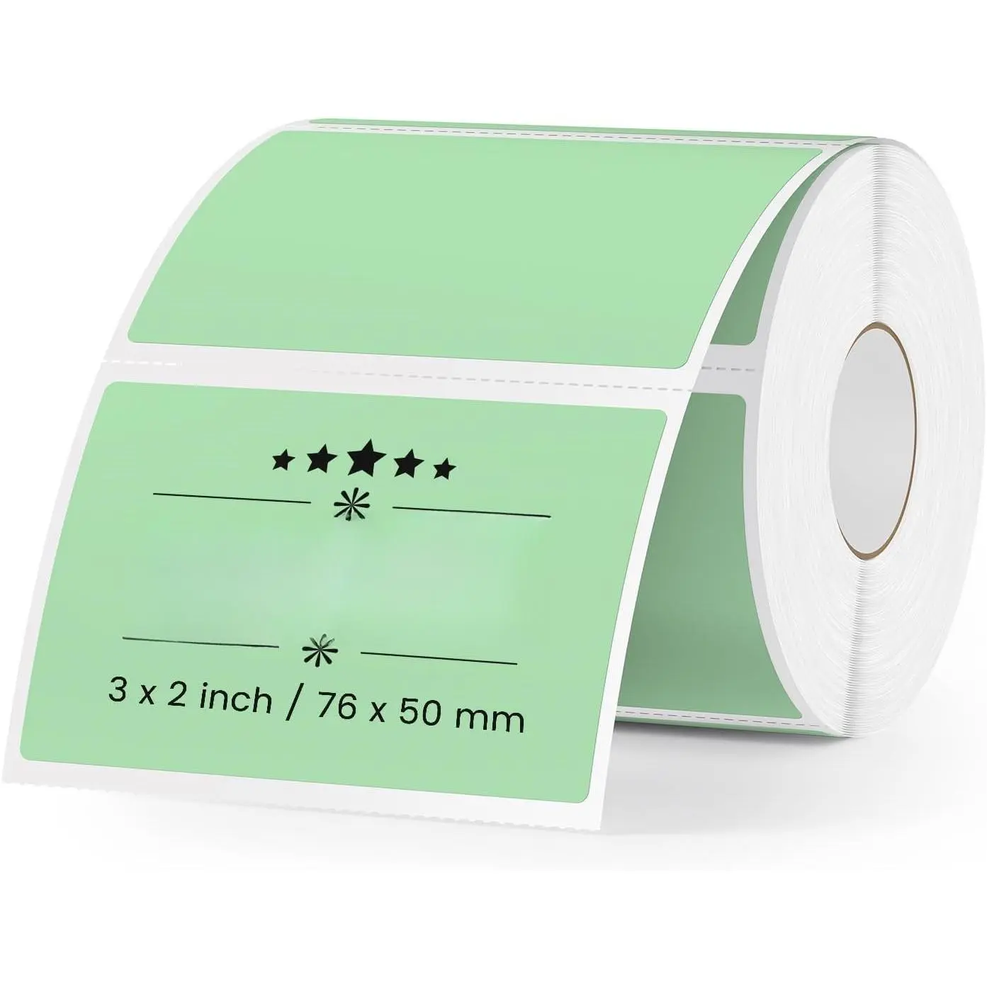 2×3 Inch Green Thermal Labels Vinyl Rectangle  Direct Printer Stickers Color Self-Adhesive File Folder Label for Name Logo DIY Barcodes Office Address 500 count