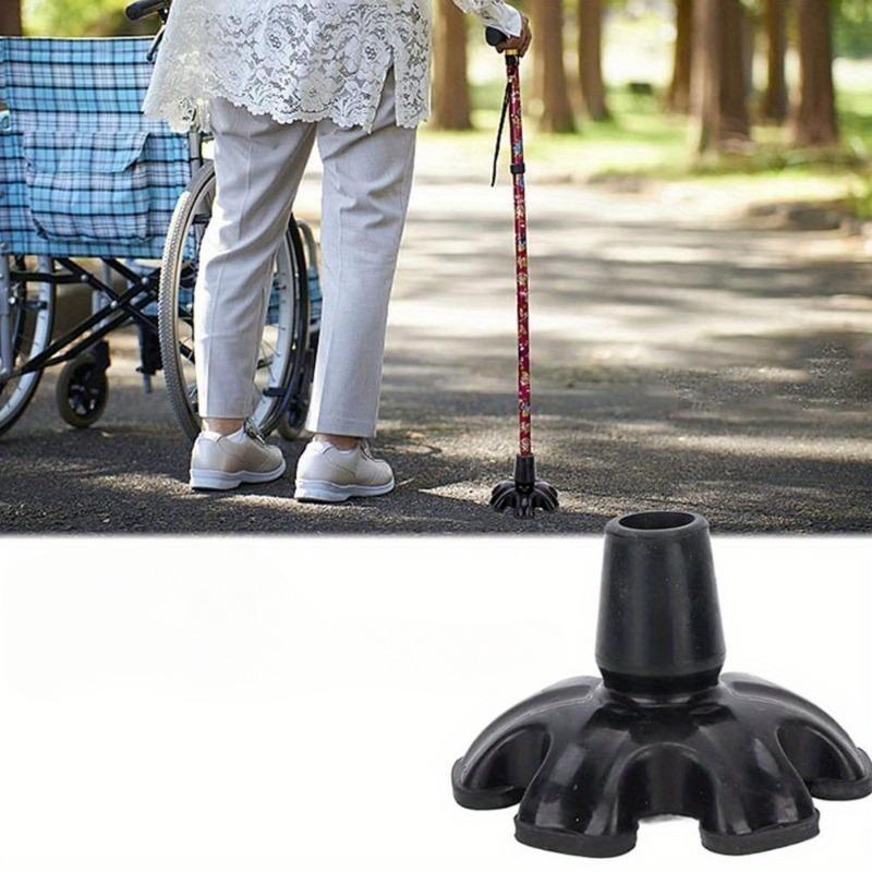 1pc Replacement Cane Tips Portable 6 Support Walking Sticks, Single Crutches, Rubber Non-slip Foot Mats, Elderly Supplies, Crutches, Upright Foot Covers