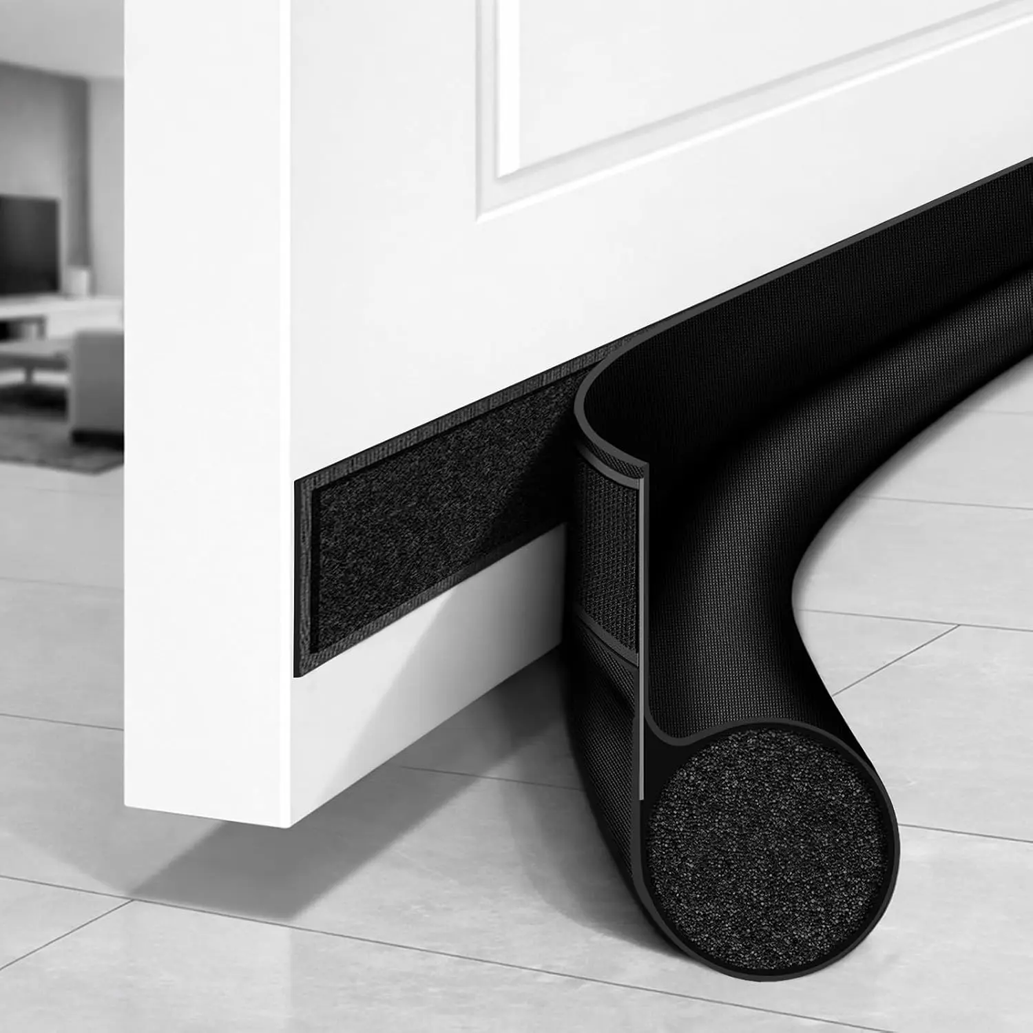 Door Draft Stopper 36 Inch Under Door Draft Blocker Door Sweep for Bottom of Door  Cold Air, Soundproof, Light, Odor, Weather Stripping Door Seal Strip Fit for Interior/Exterior