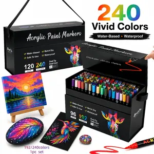 Professional Art Markers 192/240 Colors Dual-Ended, Creative Drawing Tools for Students, School Supplies, Art Painting, Graffiti, Return-To-School Season
