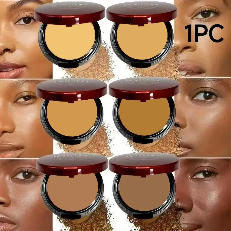 6-Color Waterproof Sweat-Resistant Cosmetic Contour Powder, Beauty Makeup, Oil-Control Matte Finish, Buildable Coverage, Suitable for Dark & Medium Skin Tones, Portable Makeup Tool