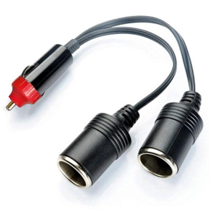 Car Cigarette Lighter Splitter, Car Dual Port Cigarette Lighter Splitter, 10A Female Socket Plug Power Adapter Connector, Car Accessories