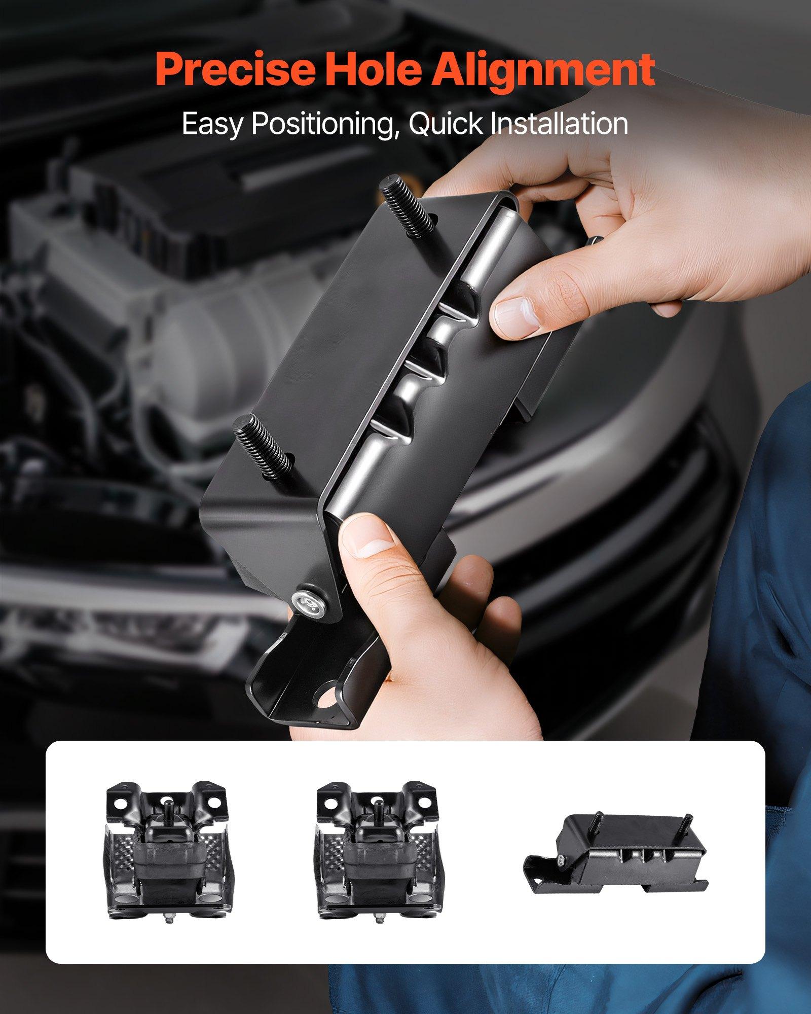 VEVOR Engine and Transmission Motor Mount Kit Replacement, Set of 3, Compatible with 2007–2013 Chevrolet Silverado 1500 5.3L V8, Replace OE # A5365, A5365, A2638, Secure Support VEVOR Engine and Transmission Motor Mount Kit Replacement, Set of 3, Compatible with 2007–2013 Chevrolet Silverado 1500 5.3L V8, Replace OE # A5365, A5365, A2638, Secure Support