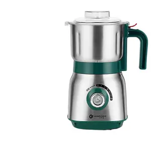 Agate Green German Brand Electric Blade Grinder - Small Household Dry-Wet Dual-Use Ultra-Fine Kitchen Appliance for Coffee & Tea Grinding