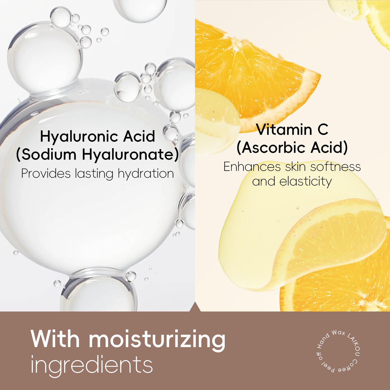 Coffee Peel Off Hand Mask 50g ， Exfoliating Hand Wax for Dead Skin Removal ， Deep Cleansing & Moisturizing Hand Treatment ，Smooth Soft Hands ， Travel Size Portable Jar