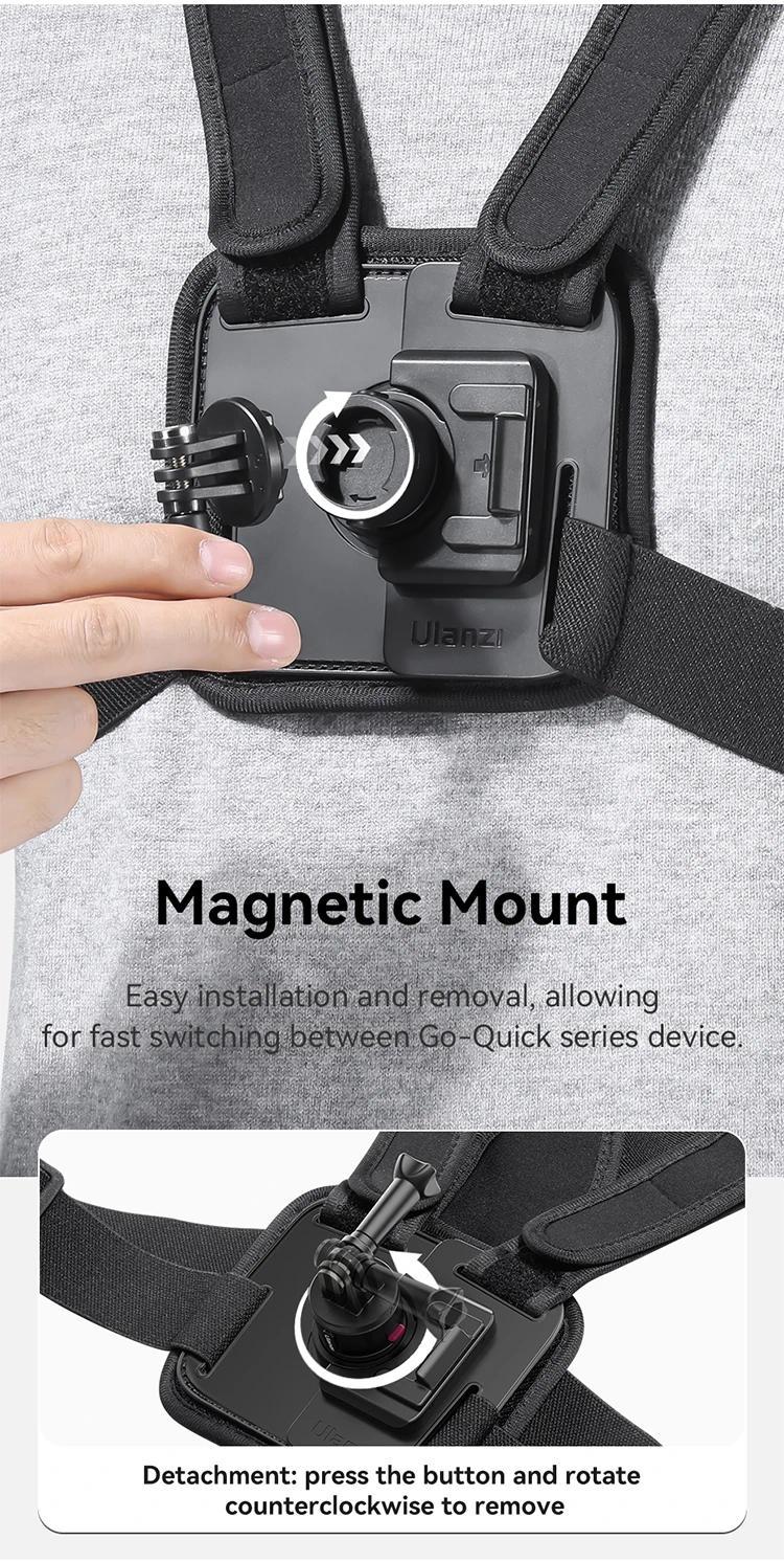 CM027 Chest Head Strap Mount Belt For Smartphone Gopro insta360 x3 dji osmo Pocket 3 Action Camera Accessories Outdoor Video