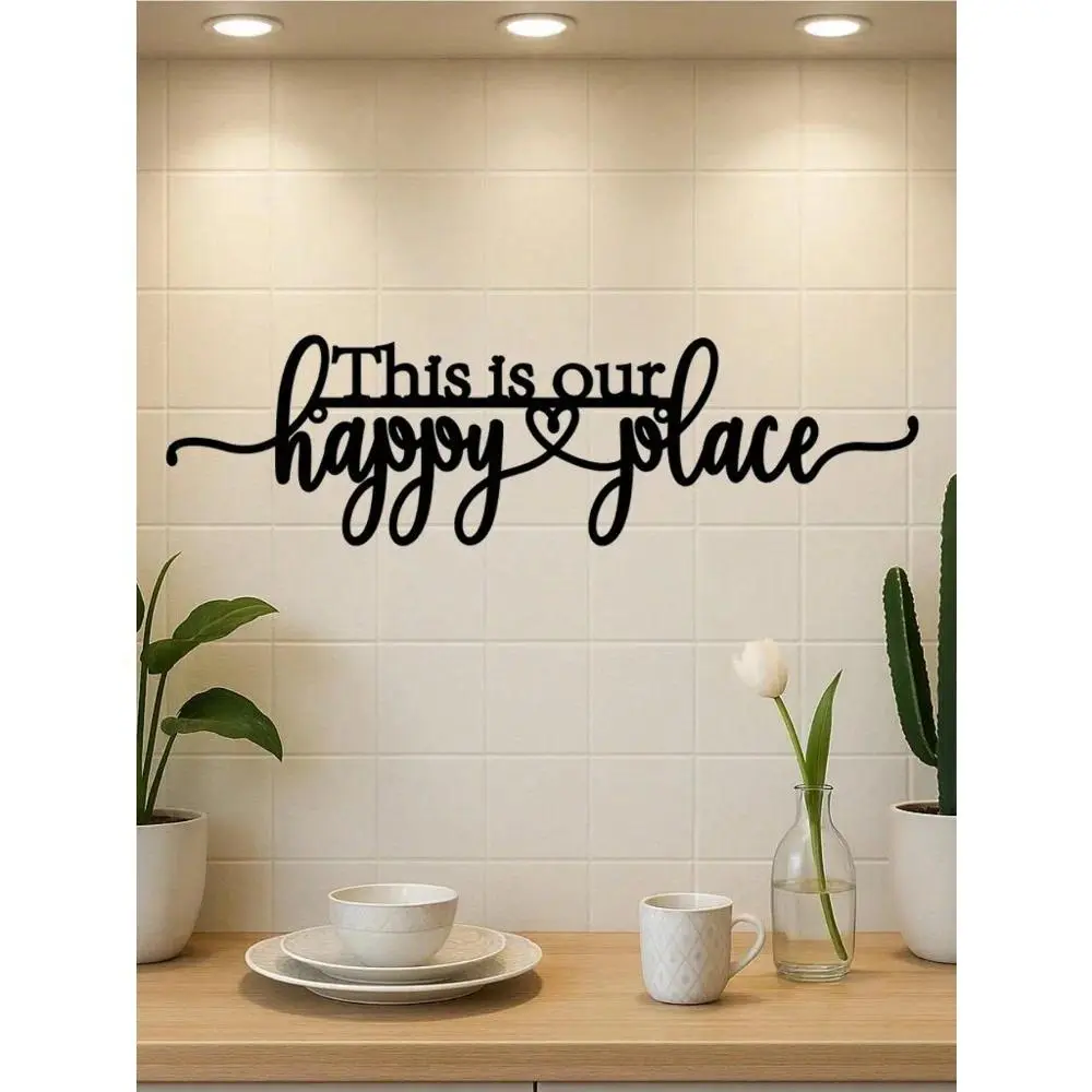 Metal Tin Sign Wall Art Decor Waterproof Rust Resistant Hanging Aluminum Decorative Plaque for Living Room Bedroom Kitchen Home Decor