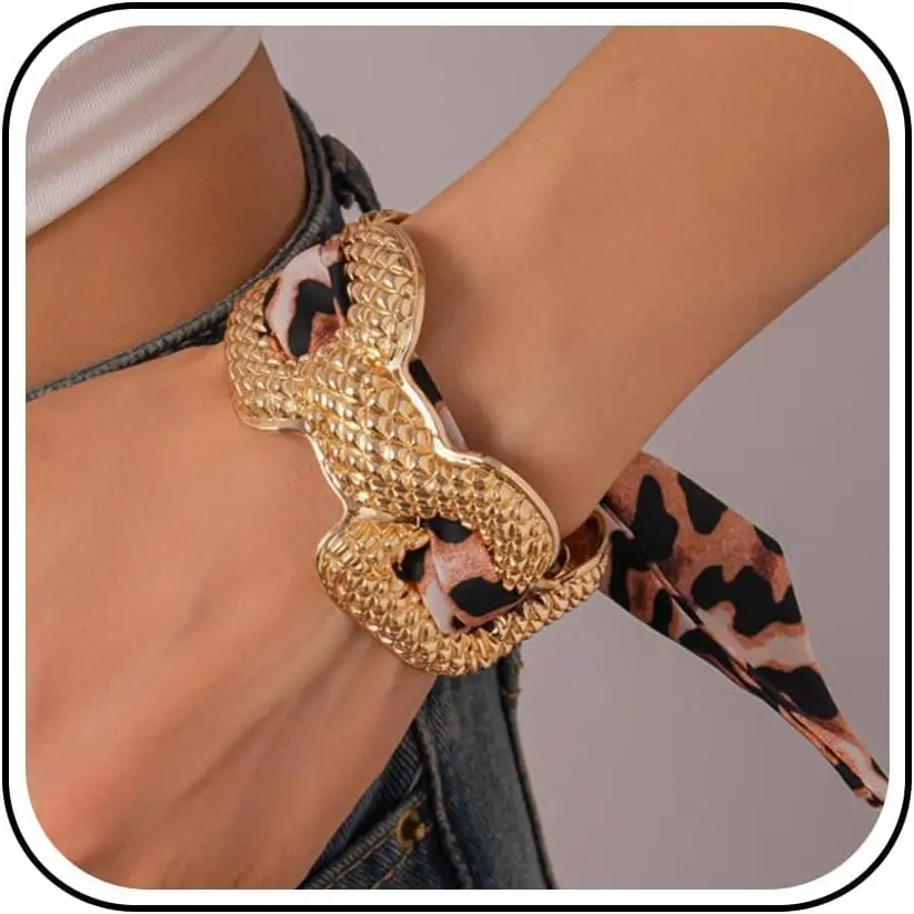 Scarf Bracelet  Cuff Bandana Bracelets for Women Silk Tie Bracelets Woman  Colorful Scarfs for Women
