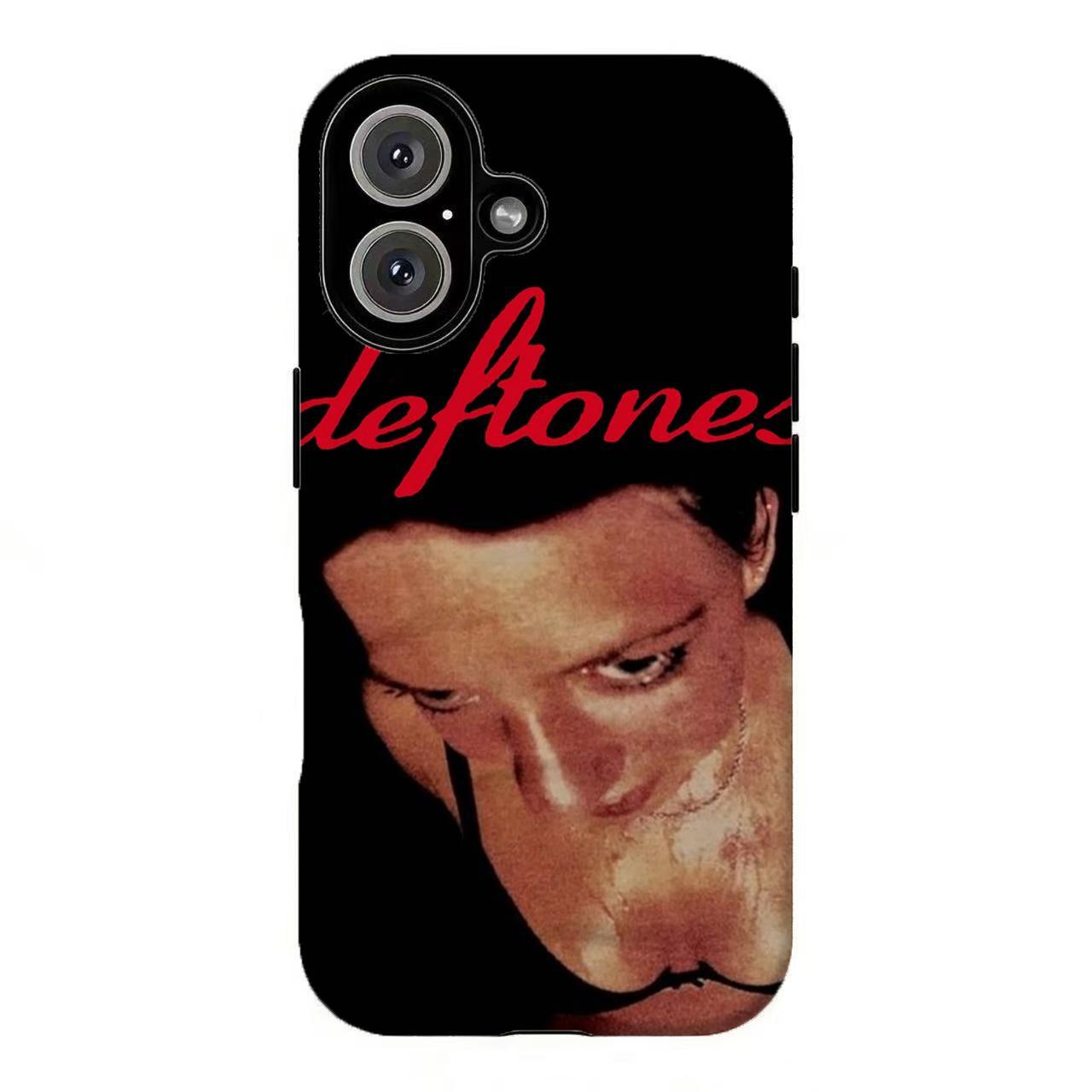 FL-Vintage Deft0nes Collage Phone Case,Dark Y2K Nu Metal Band Tough Case For iPhone 11 12 13 14 15 16 17 Pro Max for Samsung S21 S22 S23 S24 S25 S26-Gift for her/him/fans