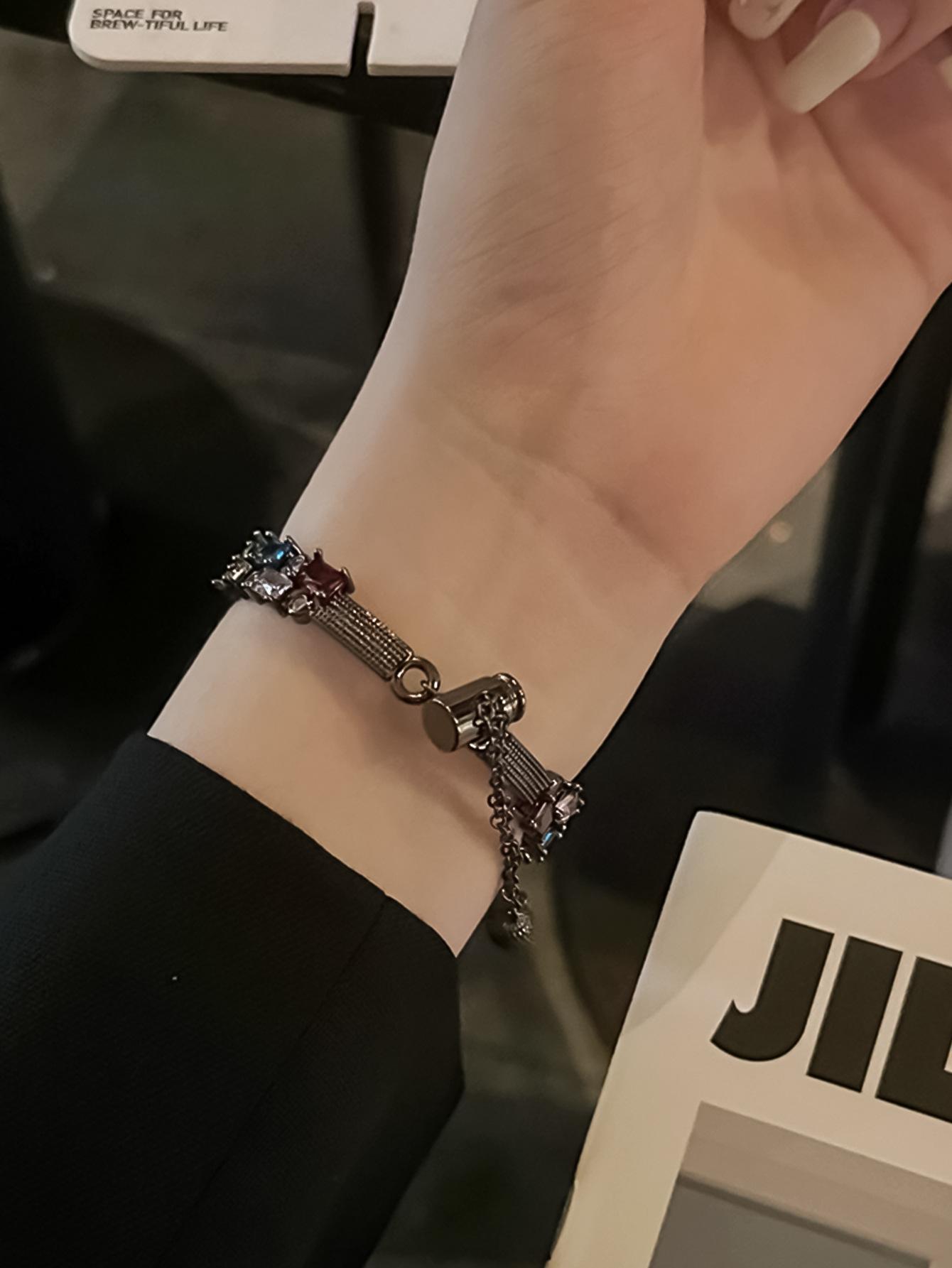 Candy Square Rhinestone Bracelet Watch Band, Stylish Strap Compatible With Apple Watch Series 4 5 6 7 8 9, Shiny Elegant Design For Women's Daily Wear