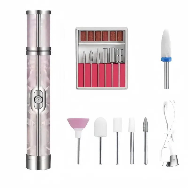Wireless nail drill pen, nail file, polishing pen, USB charging, electric nail drill machine, nail art tools