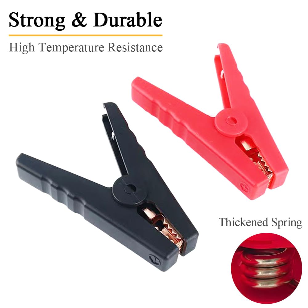 1.3FT 8AWG Jumper Cable Adapter for DeWalt 20V Battery – Portable Booster Cables to Jump Start Your Car with a Tool Battery