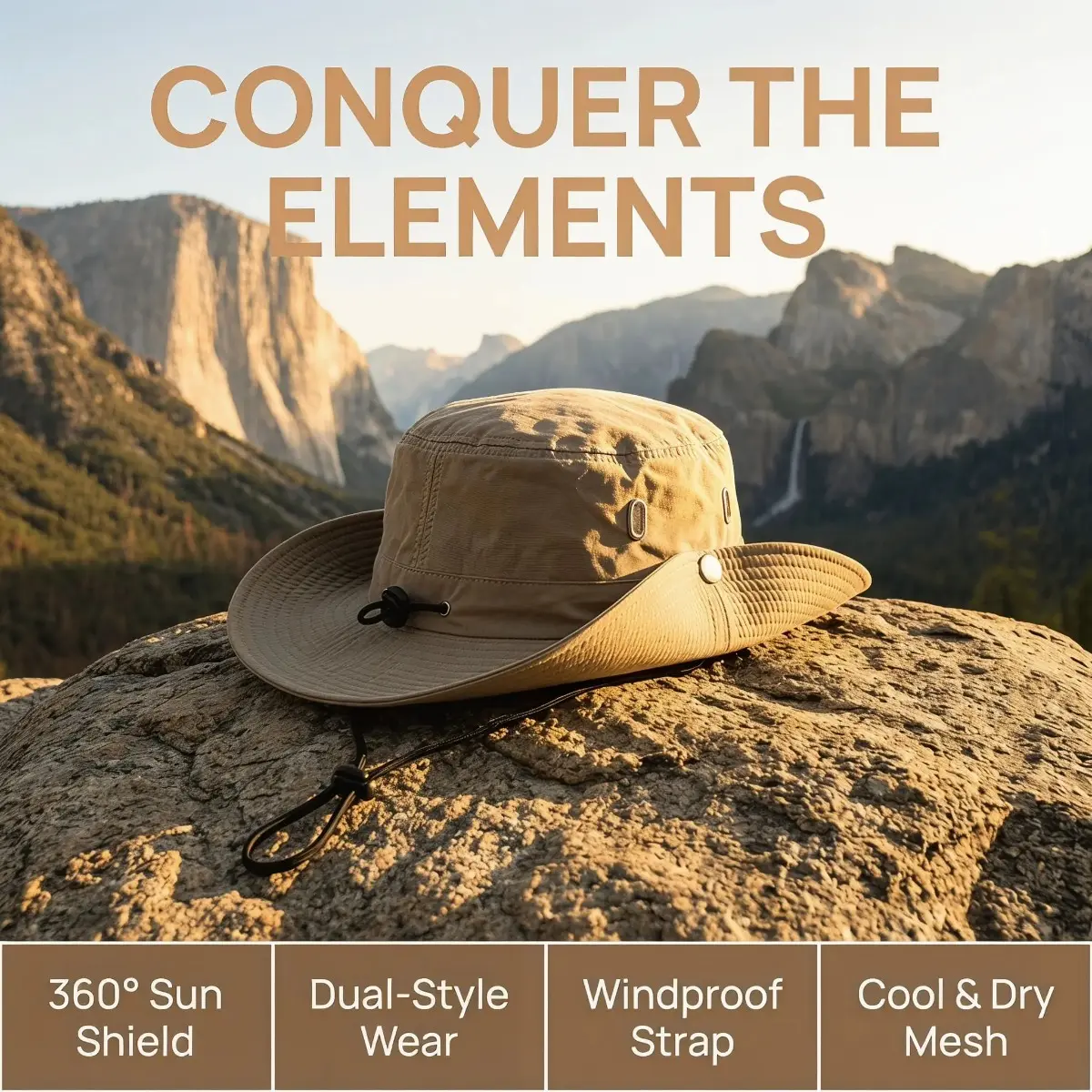 Gorpcore Utility Aesthetic Vibe 2-Pack Wide Brim Boonie Hat for Unisex, Functional Outdoor Accessory with Quick-Dry Contour for Large Heads, Hiking, and Beach Travel