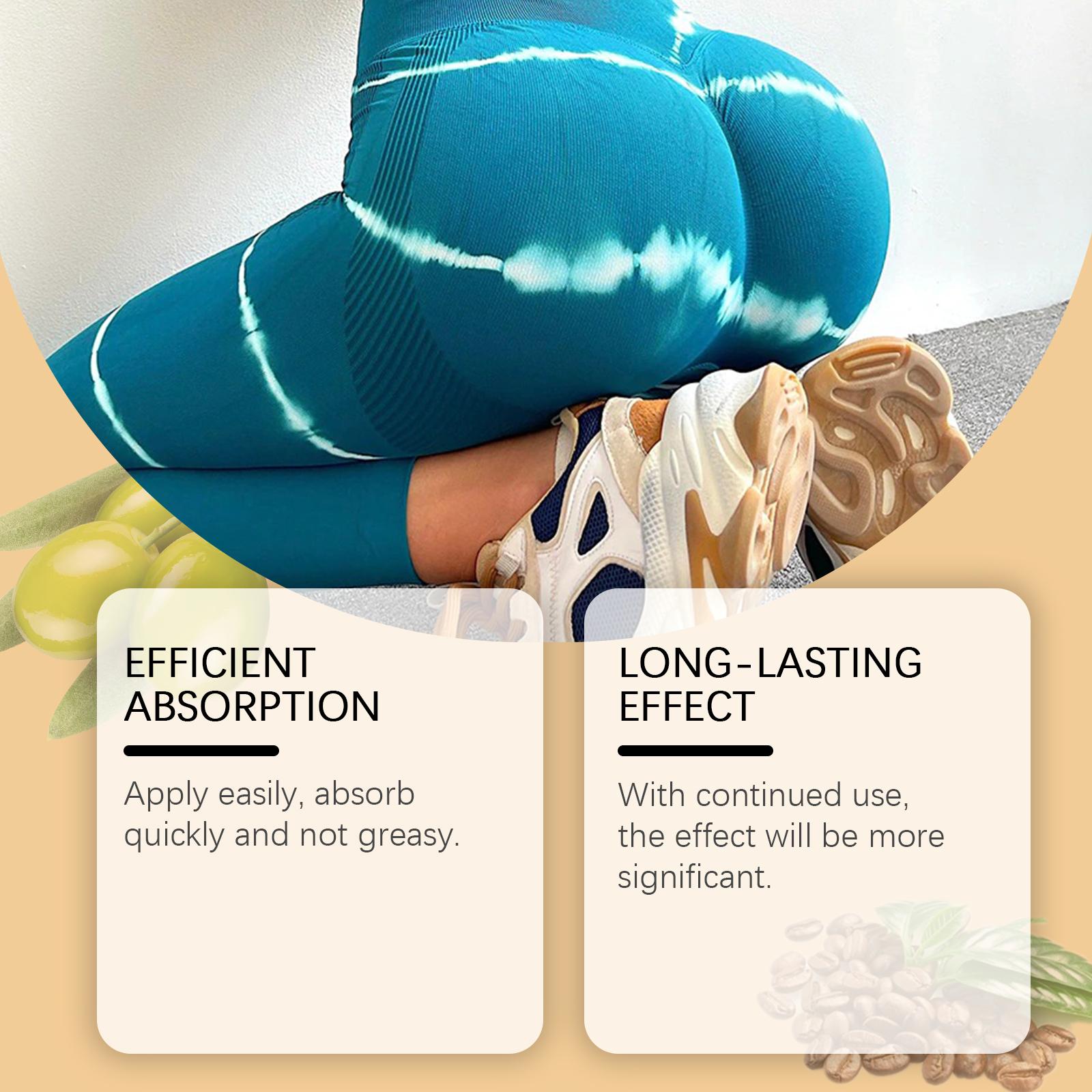 Buttock Care Oil, Nourishing Skin Tightening Elastic Moisturizing Body Lifting Massage Oil, Rich in Olive Fruit Oil, Coffee Extract, Vitamin E