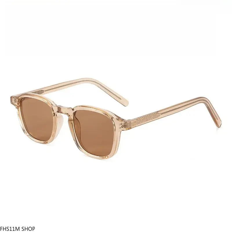 Retro Polygon Square Sunglasses Anti Glare UV400 Protection Smoke Lens Double Rivet Black Frame Driving Travel Streetwear Old Money Aesthetic Summer Essentials Unisex Premium Classic Eyewear