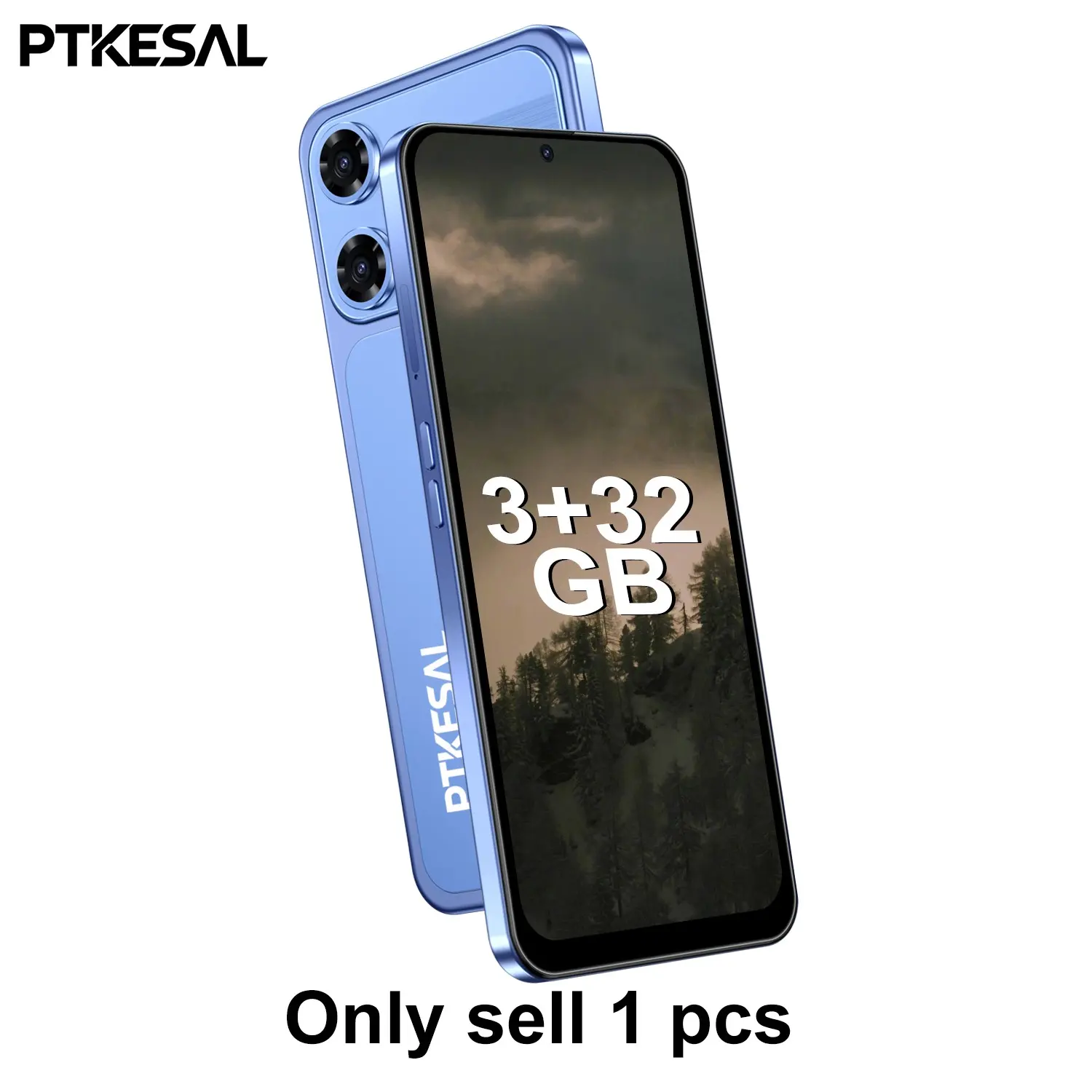 PTKESAL-18 Pro Max Value Smartphone, 3GB RAM, 32GB Storage, 4G Network, Face Unlock, One-Touch Shutter with Zoom Function for Gaming