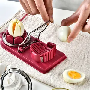 Plastic stainless steel egg splitter, multi-functional two-in-one design, is very suitable for dividing eggs, fruits, and vegetables. It is easy to use, detachable and easy to clean, and is very suitable for home kitchens.