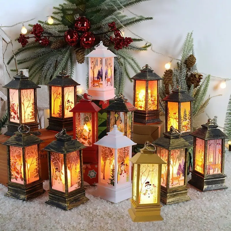 2026 New Christmas Decorations, Small Wind Lamp, Candles, Electric Snowman, Night Light, Festive Christmas Gift, Desktop Decoration