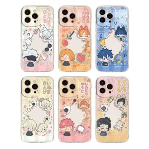 Jujutsu Kaisen Gojo Satoru Phone Case For iPhone 17 Promax 17Air 16 Plus 15 14 13 12 11 Pro And Samsung Galaxy S26 Ultra/S25/S24/S23/S22/S21 FE Plus EDGE- Anti-Fall Shockproof Protective Cover Gift For Birthday Halloween Christmas