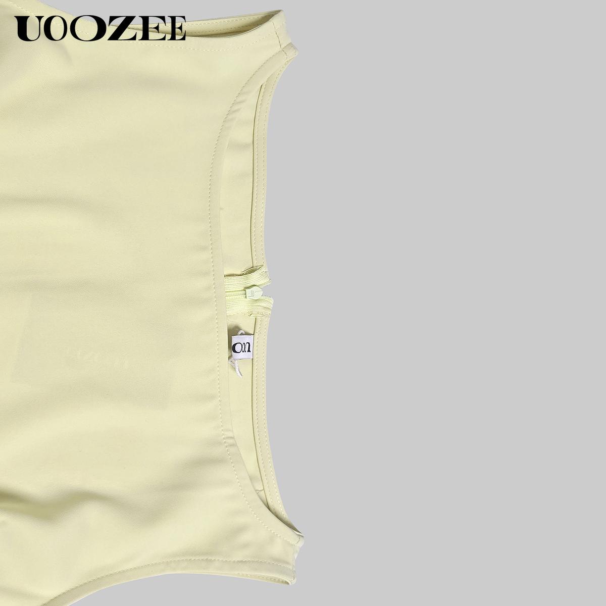 UOOZEE Women 2025 Evening Prom No Stretch Maxi Dresses Summer Elegant Sleeveless Pleated Gauze Cocktail Party Wedding Guest Dresses (Smaller Bust Fit, One Size Up Recommended for C - Cup and Above) birthday outfit elegantoutfits SpringStatements