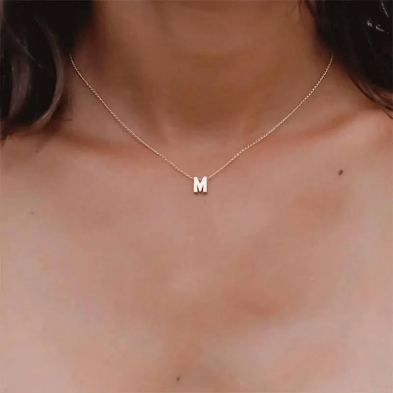 &St.delan Titanium Steel Clavicle Choker Necklace, Gold-Plated Stainless Steel Pendant Jewelry for European and American Styles (Y-0)