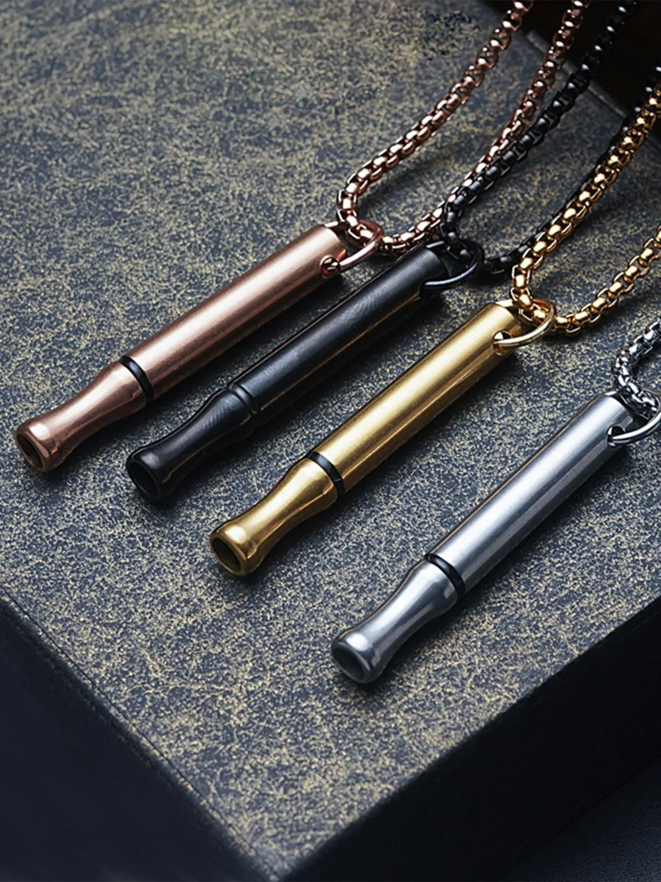 An anti anxiety and stress relieving meditation breathing necklace with five colors suitable for daily wear, vacation dates, and other occasions. It is also a surprising and exquisite small gift.