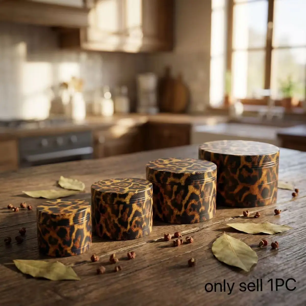 2inch 5cm Mini Manual Pepper Mill Peppercorn Dry Spice Grinder Leopard Print Pattern Option Compact Kitchen Seasoning Tool Home Cooking Meal Prep Kitchen Gadgets