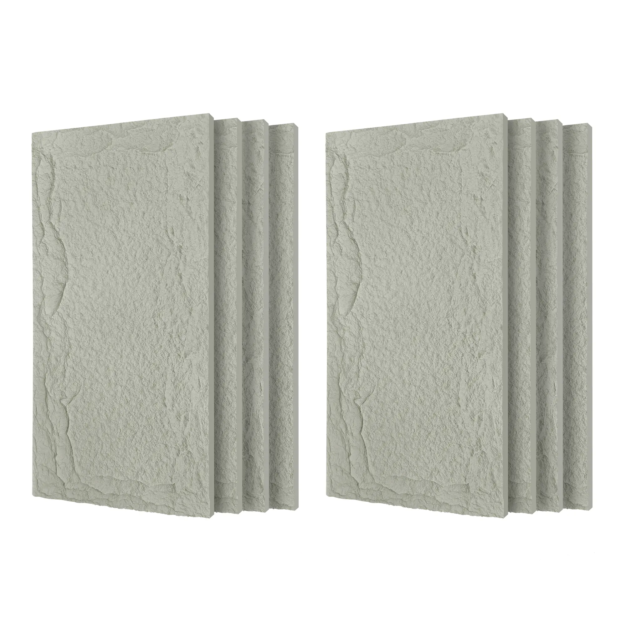 ARCH 3D Faux Stone Wall Panels 8 PCS PU Wainscoting for Interior Wall Decor Flame Resistant Lightweight Waterproof for TV Wall Office Living Room Mushroom Stone Clear Grey 47.24x23.62 Inches, Home Furniture and Household Product Search Terms