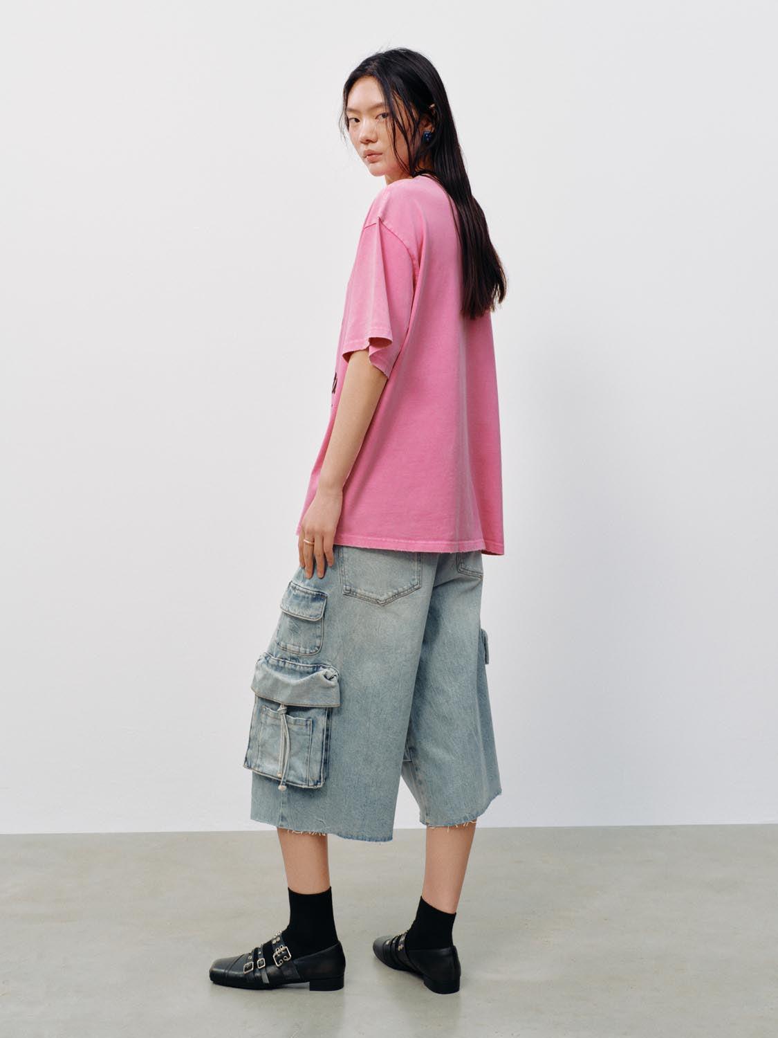 URBAN REVIVO 2026 Summer Women's Fun Graphic T-Shirt UYV460066