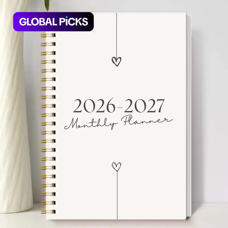 Jan 2026–Dec 2027 Monthly Planner, 24-Month College Planner and Weekly Agenda Notebook, Simplified To-Do Planner to Boost Productivity