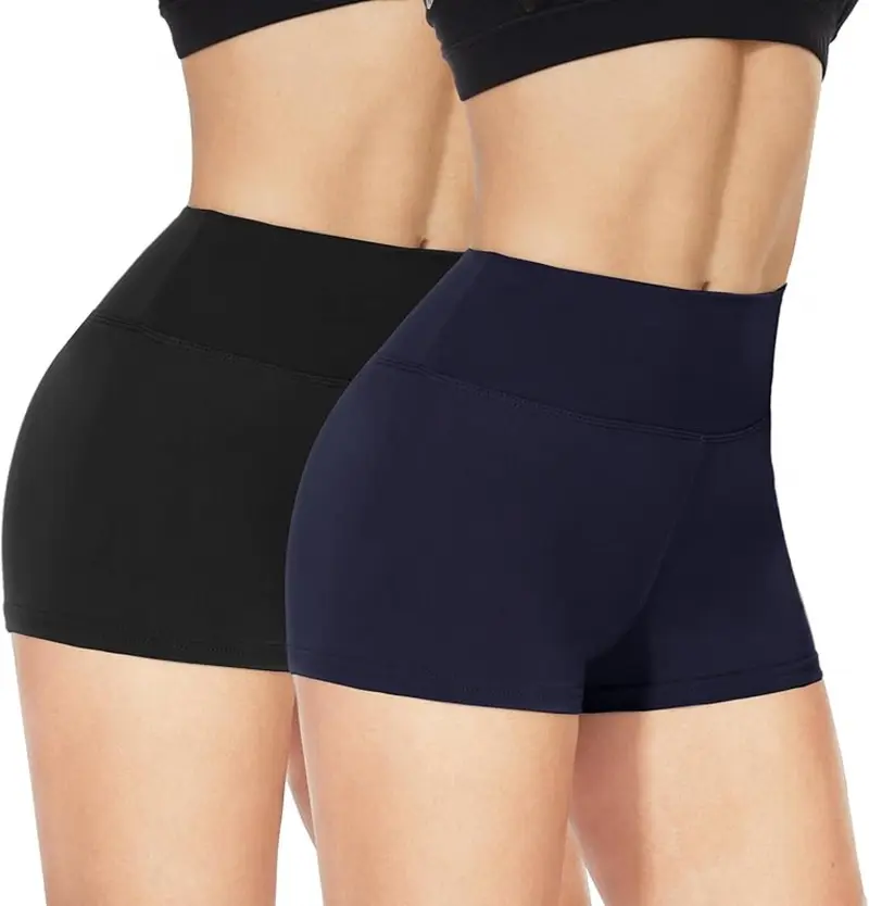 GAYHAY High Waisted Biker Shorts For Women - Soft 4-Way Stretch Workout Shorts (8"/5"/3" Inseam)