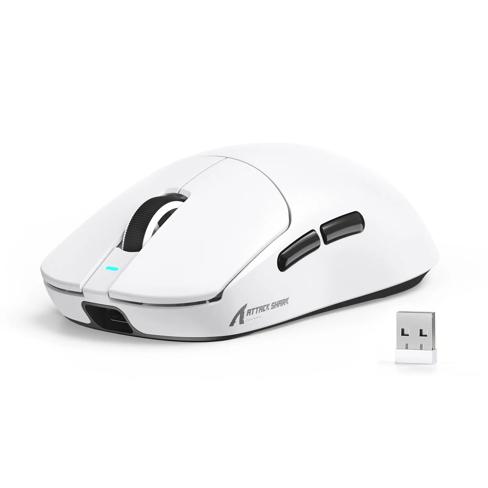 ATTACK SHARK X8SE Wireless Gaming Mouse,Adjustable 25K DPI PAW3311 Optical Sensor,Ergonomic 59g Lightweight,Triple Modes 2.4G/Wireless/USB-C Wired,500mAH Battery,5 Programmable Buttons for PC/Mac Gaming Computer Accessory