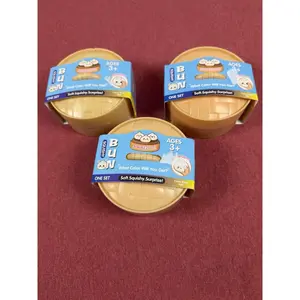 Lot Of 3 Mystery Dumpling Squishy Bun stress relief fidget squish mellow New