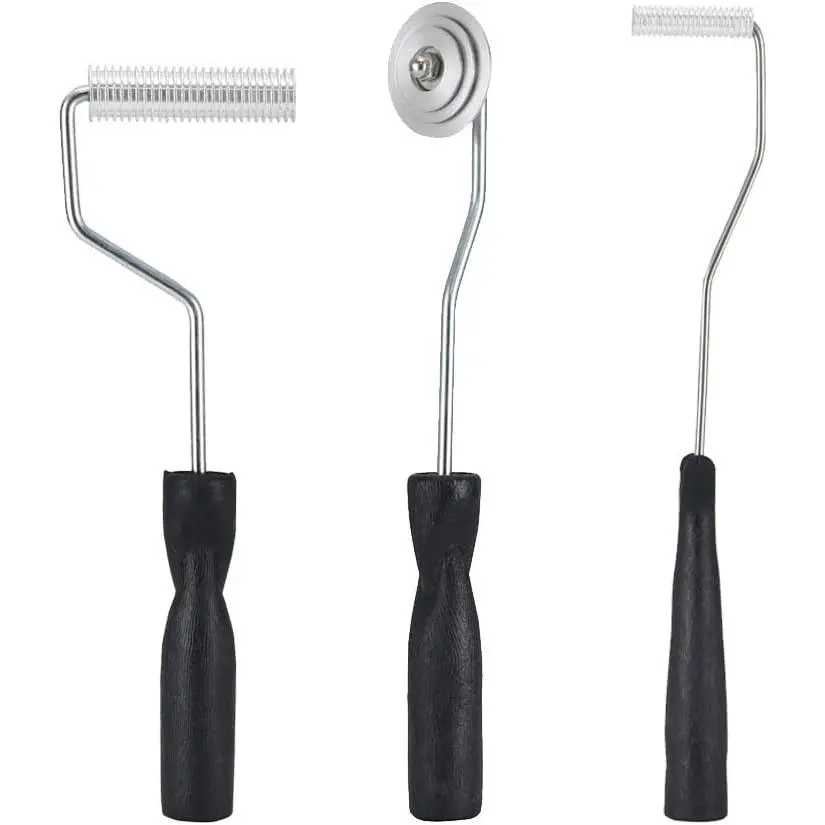 Fiberglass Roller Tools Kit, 3pcs Fiberglass Resin Laminating Bubble Roller Set for Tub Shower Bathtub Boat Repair