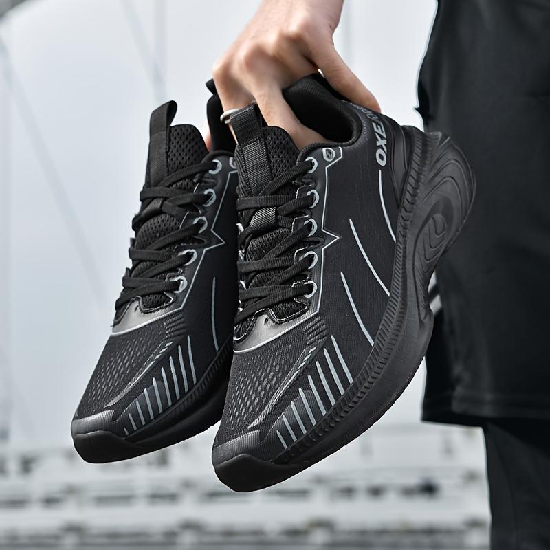 (New)Men'S sneakers|   Shock Absorption, Anti-slip, Wear-resistant, Strong Grip, Fashionable And  For Outdoor Road Running, Low-top Laceup, Lightweight And Comfortable, Fabric Upper, Rubber Sole