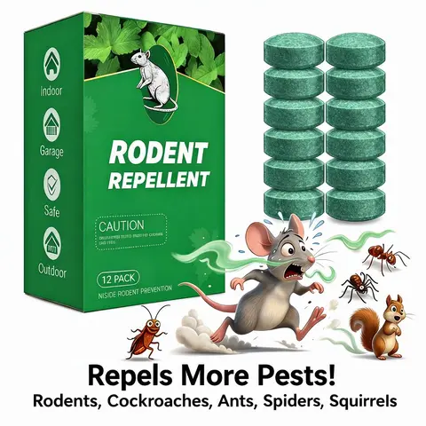 12-Pack Natural Repellent Balls for Fishing Gear! Packed w/ peppermint & lemon oil, these powerful, affordable, versatile balls safely deter rats, squirrels, & spiders, protecting your valuable equipment indoors & outdoors.