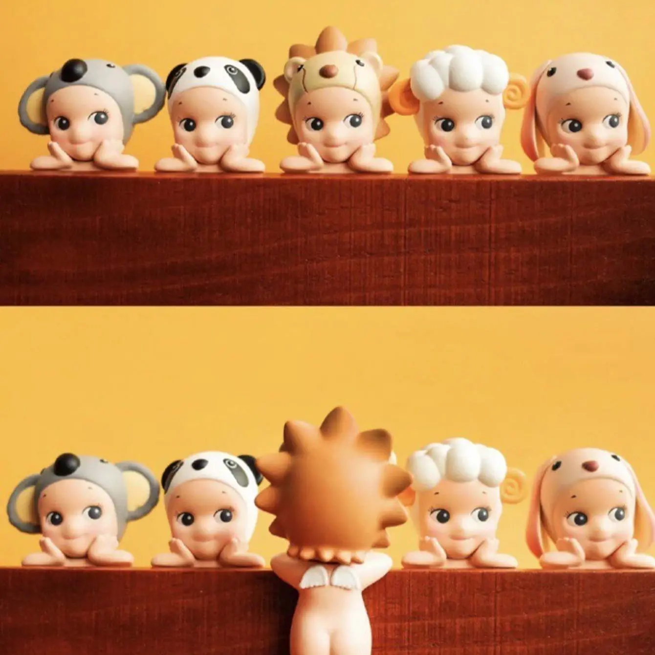 12-Piece Cute Angel Box Set, Fashion Doll Decorations, Mini Figure Series, Sleep and Fruit Theme, Trendy Angel Car Design