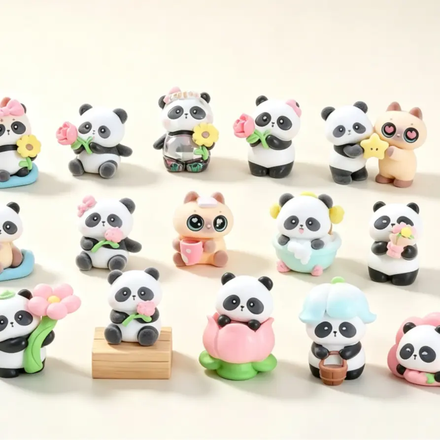 Panda and Cat+ Floral Panda Chubby Blind Box