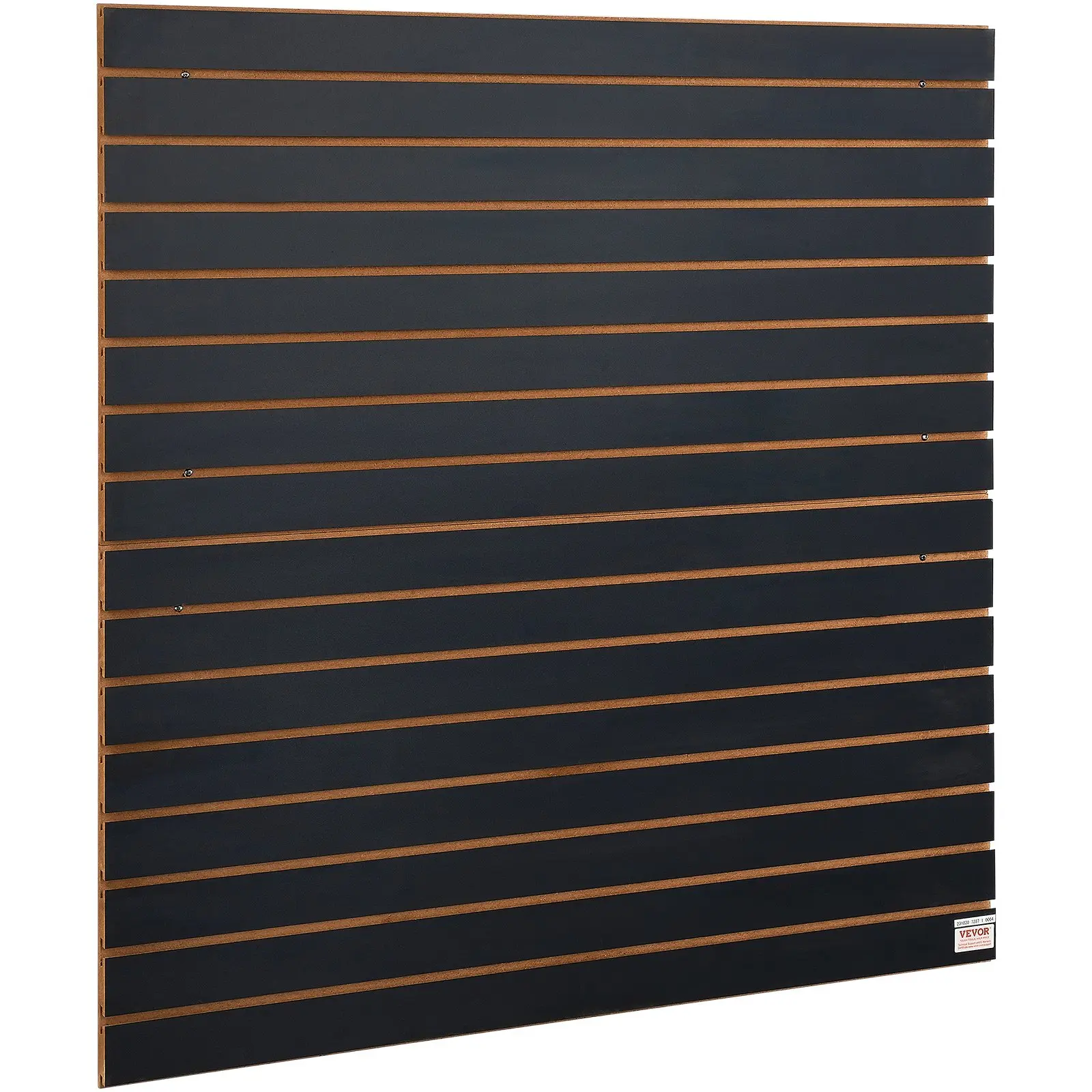 VEVOR Slatwall Panels, 4 ftx 2 ft Black Garage Wall Panels 24"Hx 48"L (Set of 2 Panels), Heavy Duty Garage Wall Organizer Panels Display for Retail Store, Garage Wall, and Craft Storage Organization