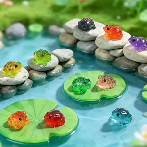 10 Piece Glow-In-The-Dark Frog Figurines, Outdoor Garden Decor, Christmas Halloween Gifts, Perfect for Festive Season Decoration